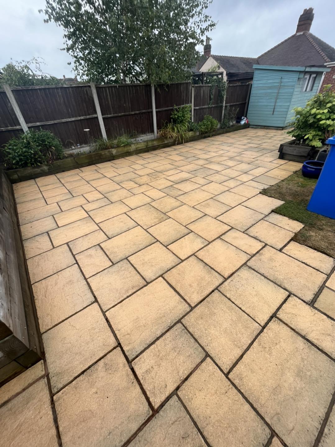 Patio after cleaning